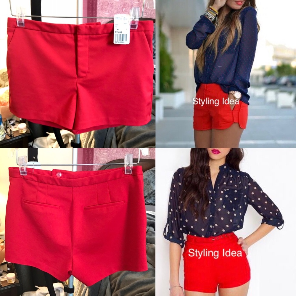 SALE! NEW WTAGS Forever 21 Sexy Little Red Shorts